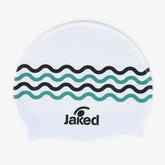 Cască de înot din silicon, copii 7+ ani / adulti, alb - Jaked Ondine